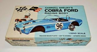 60s Revell Ac Cobra 1/32 Slot Car Body Kit W/box,  Nos