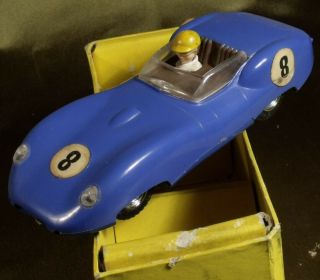 Vintage Scalextric Lister Jaguar Mm C56 Blue