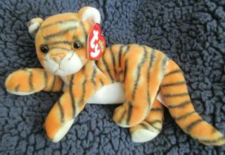 Ty Beanie Baby India The Tiger Dob May 26,  2000 Mwmt