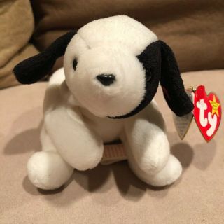 Rare Ty Beanie Baby Spot Style 4000,  Multiple Errors On Tags,  Pvc Pellets