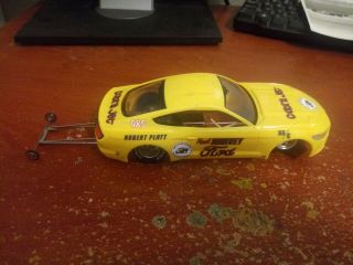 Ford Mustang 1/24 Scale Drag Car Rtr Wrp Chassis 1 1/16 Tires Air Nearf Motor