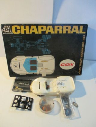 Vintage Cox Chaparral 1/24 Slot Car,  Jim Hall,  1965 Sidewinder Racer