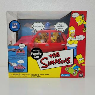 Playmates The Simpsons Talking Family Car World Of Springfield 2001 Wos