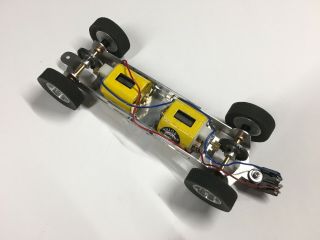 1/24 4 Wheel Drive Slot Car Chassis With Motors - Rolling