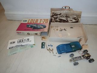 Vintage K&b Aurora Lola T - 70 1:24 Slot Car W/ Box 1960 