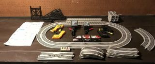 Tyco 7438 Twin Turbo Trains Ho Slot Car Set W/ Check This Out