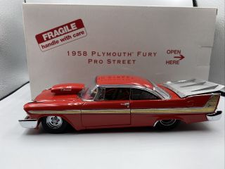 1/24 Danbury 1958 Plymouth Fury Pro Street Rare Bnib