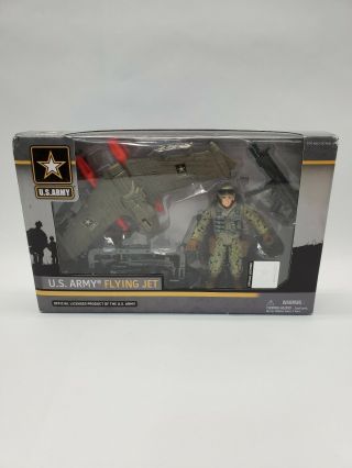Us Army Flying Jet And Action Figure