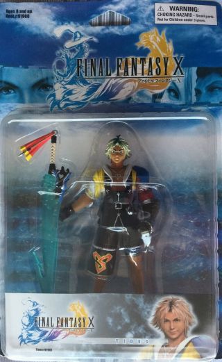 Final Fantasy X Tidus 2001 Ban Dai Carded Figure Extremely Rare New/sealed
