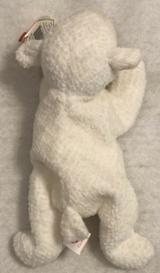 Retired 1996 Ty Beanie Baby Fleece NWT 8” Lamb W/ PVC Pellets 2
