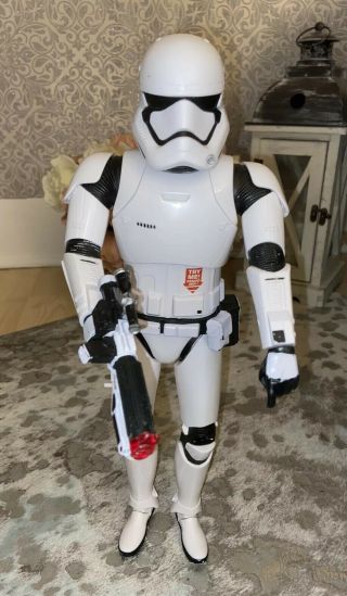 Disney Store Star Wars Talking Flash Storm Trooper Action Figure Weapon 14 Inch