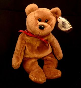 Ty Beanie Baby Teddy The Bear Brown Style 4050 Released In 1995