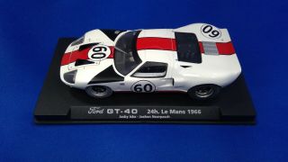 Fly A184 Ford Gt40 Le Mans 1966 1/32 Slot Car Jacky Ickx / Jochen Neerpasch
