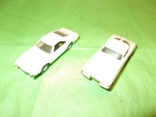 Aurora Tjet Ho Scale Slot Cars White Toranado And White Split Window Corvette