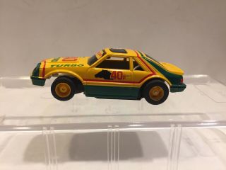 Tyco Ho - Scale Hp - 7 Slot Car 1979 Ford Mustang Svo Turbo With Running Chassis