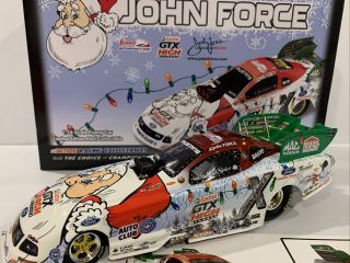 2008 John Force Summit Motorsports Color Chrome Santa Christmas Car 1/300