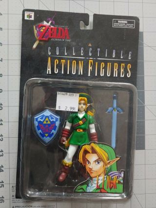 Rare The Legend Of Zelda Ocarina Of Time Link 4.  75 " Action Figure N64 1998