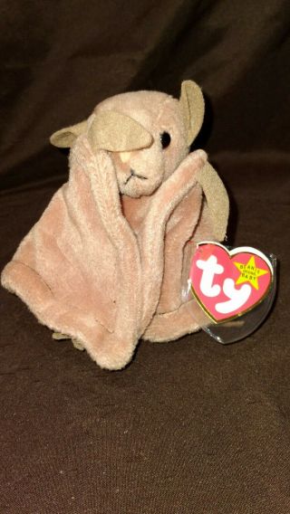 Ty Beanie Baby,  Batty The Bat,  1996,  With Tag,  Retired