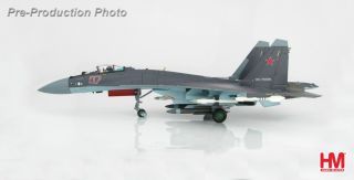 Su - 35 Flanker E Red 07,  Russian Air Force,  2013 1:72 Hobby Master Ha5704