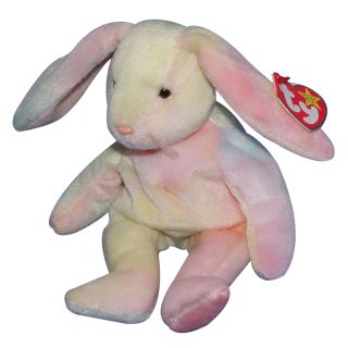 Ty Beanie Baby Hippie - Mwmt (bunny 1998) Easter Colors Will Vary
