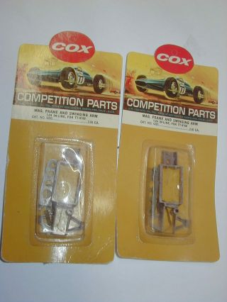 2 Nos Cox Inline Slot Car Frames