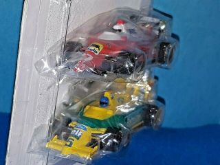 Rare SET CARS UK Ferrari/Benetton F1 HO SLOT Micro Scalextric MR1 Marchon 3