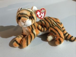 Ty Beanie Baby India The Tiger Dob May 26,  2000 Mwmt