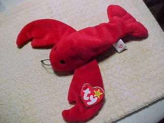Retired Ty Beanie Babies Pinchers The Lobster Style 4028 Dob 6/19/1993