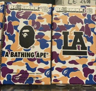A Bathing Ape Bape Be@rbrick Bearbrick 100 Medicom Toy La Exclusive