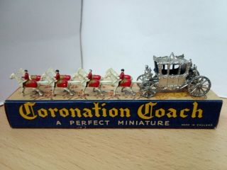 O362 - Matchbox Lesney Moko Coronation Coach And Horses With Box