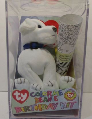 2003 Ty ”color Me Beanie Birthday Kit ” - Dog