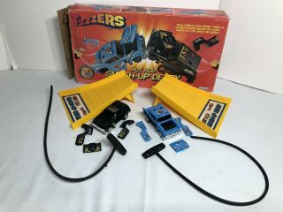 1981 Mini Ssp Tzzzers Hot Rod Smash Up Derby Set Kenner General Mills 57 Chevy