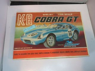 Rare K&b Cobra Gt 1/24 Slot Car For Revell & Cox Races
