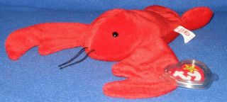 Ty Pinchers The Lobster Beanie Baby - With Tags