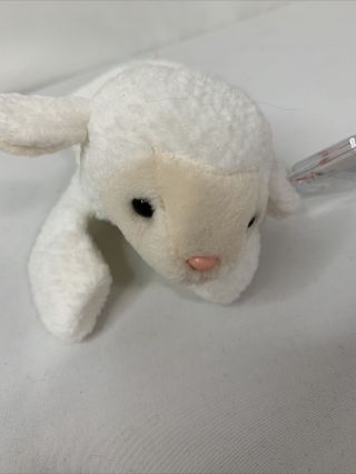 1996 Ty Beanie Babies Retired - Fleece the Sheep - Lamb Plush - With Tags Pristine 2