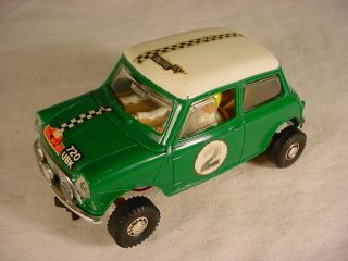 Vintage Scalextric Mini Cooper C7 Type 2 1969 Green Vg Slot Car