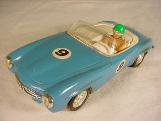 Vintage Scalextric Mercedes 190sl C75 Blue Vg 1960s But Non Runner
