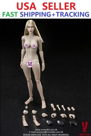Verycool 1/6 Fx07 A Female Figure With Blonde Hair Head Sculpt Full Set