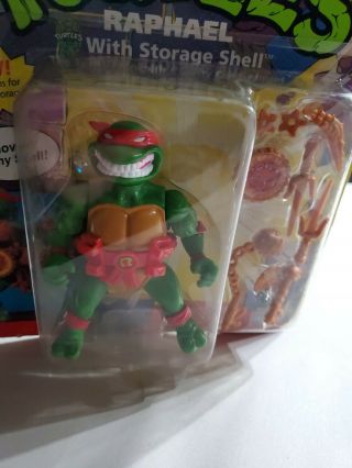 1991 Playmates Teenage Mutant Ninja Turtles Raphael With Stotage Shell Figure 2
