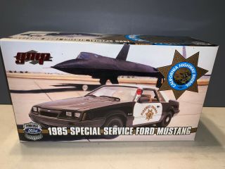 Gmp 1985 Special Service Ford Mustang California Highway Patrol 1:18 Scale 9065