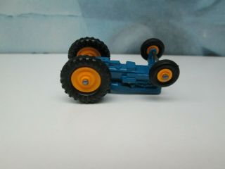 Matchbox/ Lesney 72a Fordson Tractor Blue - YELLOW Hubs / Black Tyres - Boxed 6