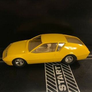 Strombecker Yellow Alpine Renault 1/32 Scale Slot cars 3
