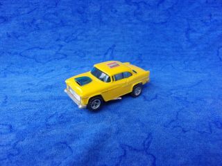 $1 - 5 Day Aurora Afx Traction Weighted Chassis 55 Belair Ho Slot Car Yellow