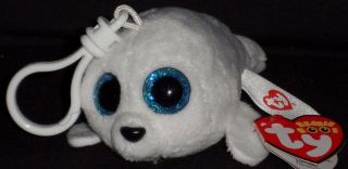 Ty Beanie Boos - Icy The White Seal – Key Clip - With Tags