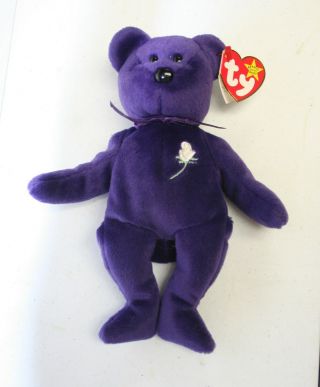 Historic Princess Diana Ty Beanie Baby Pe,  Pellets1997 Bought In London
