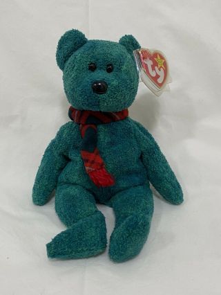 Wallace The Bear - Ty Beanie Baby - Rare With Errors