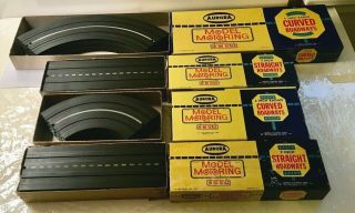 1960 Aurora Model Motoring Ho Scale Slot Car Track With Boxes (4) All