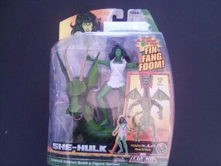 Marvel Legends Fin Fang Foom Baf Savage She Hulk 6 " Action Figure Nib