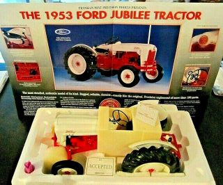Franklin 1953 Ford Golden Jubilee Tractor 1:12 Scale Diecast W Box