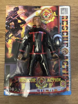 Vintage Fire Fighter 12 Inch Action Figure 2002